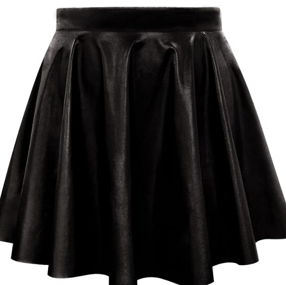 Eleven Paris Faux Leather Circle Skirt Size 34 XS